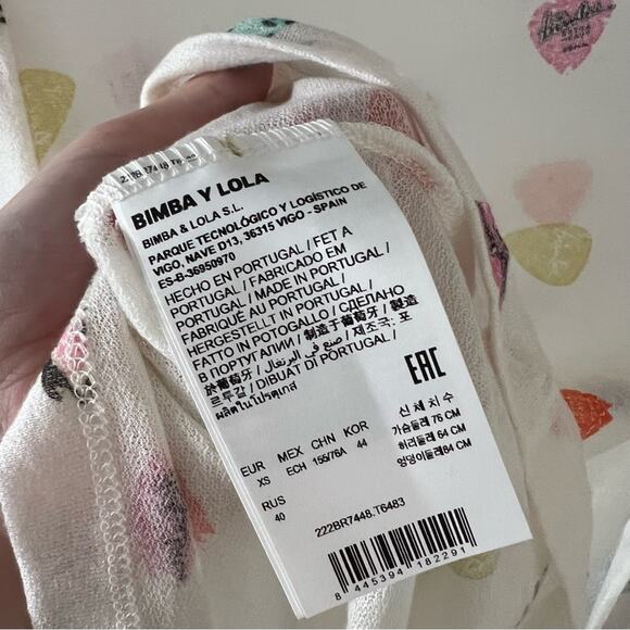 Bimba Y Lola Guitar Pick Printed Mock Neck Top - Picture 8 of 9